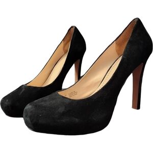 Pour La Victoire Black Suede Platform Heels Size 10
